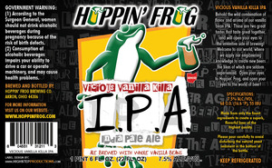 Hoppin' Frog Vicious Vanilla Killa IPA April 2015
