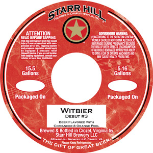 Starr Hill Witbier April 2015