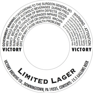 Victory Limited Lager