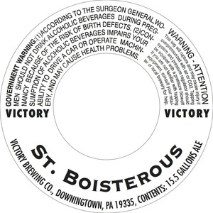 Victory St. Boisterous April 2015