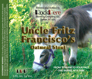Rockpere Brewing Company, LLC Uncle Fritz Francisco's Oatmeal Stout