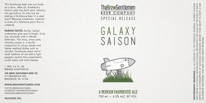 The Brew Gentlemen Beer Company Galaxy Saison April 2015