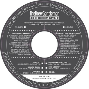 The Brew Gentlemen Beer Company Loose Seal April 2015