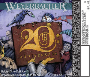 Weyerbacher 20th Anniversary April 2015