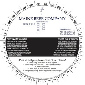 Maine Beer Company Beer 2 April 2015