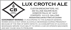 Lux Crotch Ale May 2015