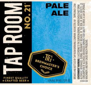 Tap Room No. 21 Pale Ale April 2015