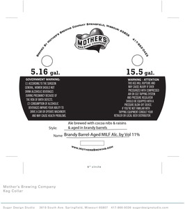 Mother's Brewing Company Brandy Barrel-aged Milf April 2015