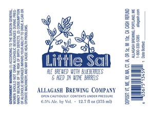 Allagash Brewing Company Little Sal