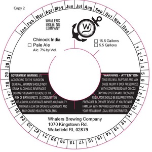 Whalers Brewing Company Chinook India Pale Ale