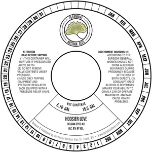 Perennial Artisan Ales Hoosier Love April 2015