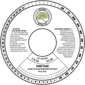 Perennial Artisan Ales Savant Blanc