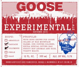 Goose Island Beer Co. Goose Experimental Autumn Ale