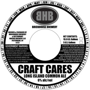 Brickhouse Brewery & Restaurant Craft Cares