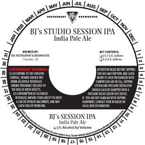 Bj's Studio Session Ipa April 2015