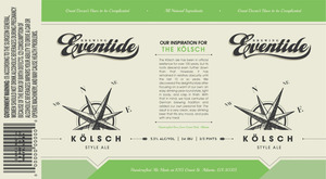 Eventide Brewing Kolsch Style