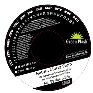 Green Flash Brewing Company Natura Morta Plum