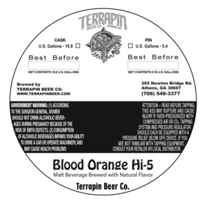 Terrapin Blood Orange Hi-5