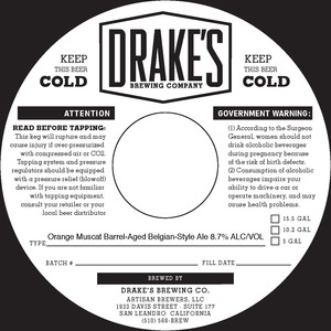 Drake's Orange Muscat Barrel Aged