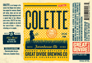 Great Divide Brewing Company Colette