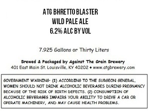 Against The Grain Brewery Atg Bhretto Blaster April 2015
