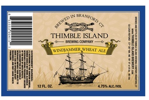 Thimble Island Brewing Company Windjammer Wheat Ale