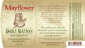 Mayflower Daily Ration Hoppy American Ale