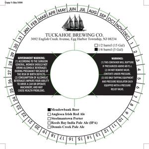 Tuckahoe Brewing Company Meadowbank Beer April 2015