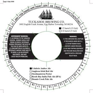 Tuckahoe Brewing Company Colubris Amber Ale May 2015