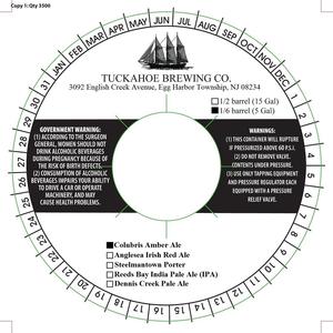 Tuckahoe Brewing Company Colubris Amber Ale