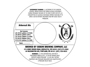 Oxbow Brewing Company Arboreal