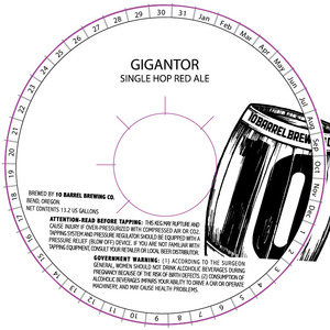 10 Barrel Brewing Co. Gigantor April 2015