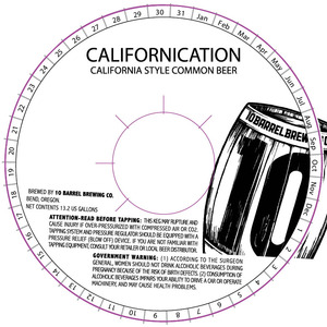 10 Barrel Brewing Co. Californication May 2015