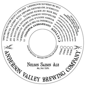 Anderson Valley Brewing Company Nelson Saison