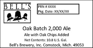Bell's Oak Batch 2,000 Ale May 2015