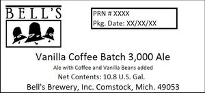 Bell's Vanilla Coffee Batch 3,000 Ale May 2015