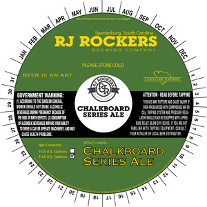 Rj Rockers Brewing Company Chalkboard Series May 2015