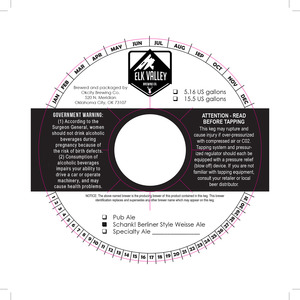 Elk Valley Brewing Co. Schank