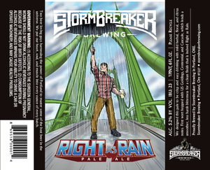 Stormbreaker Brewing Right As Rain Pale Ale May 2015