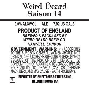 Weird Beard Saision 14 May 2015