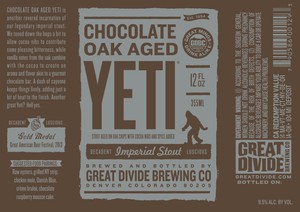 Great Divide Brewing Company Chocolate Oak Aged Yet