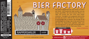Bier Factory Rappirswiler Lager May 2015