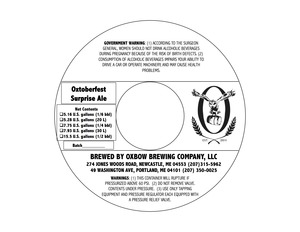 Oxbow Brewing Company Oxtoberfest Surprise