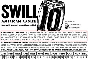 10 Barrel Brewing Co. Swill - American Radler May 2015