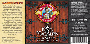 Highland Brewing Co. King Macalpin May 2015