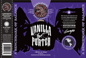 Gonzo's Biggdogg Brewing Vanilla Porter