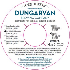 Dungarvan Helvick Gold Irish Blonde Ale