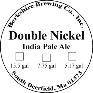 Berkshire Brewing Company Double Nickel India Pale Ale