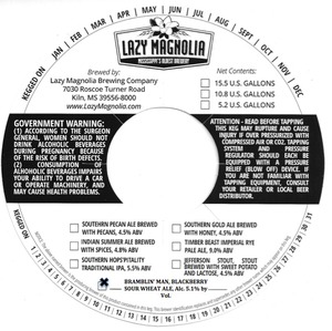 Lazy Magnolia Brewing Company Bramblin' Man