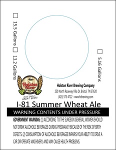 Holston River Brewing Co I-81 Summer Wheat Ale